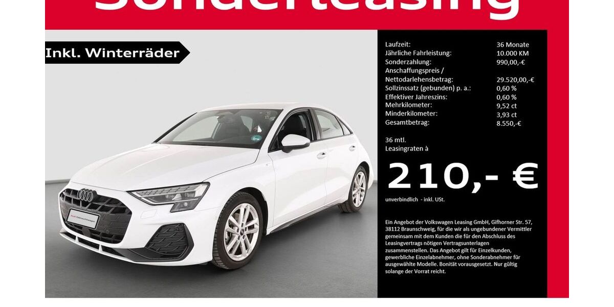 Audi A3 8.016 km 29.520 &euro; Halle (Saale) 06110
