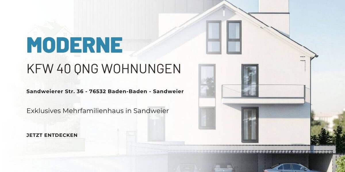 Etagenwohnung Baden-Baden Sandweier - 3 Zimmer, 84 m&sup2;, 425.998&euro; | Angebot:26150680