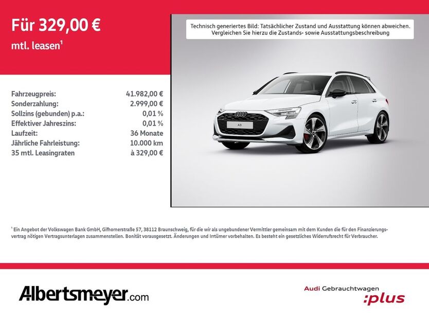 Audi A3 8.133 km 41.982 € Nordhausen 99734