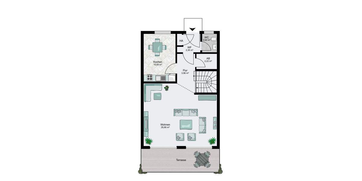 Reihenmittelhaus Oldenburg Kreyenbrück - 4 Zimmer, 89 m&sup2;, 270.000&euro; | Angebot:25683214
