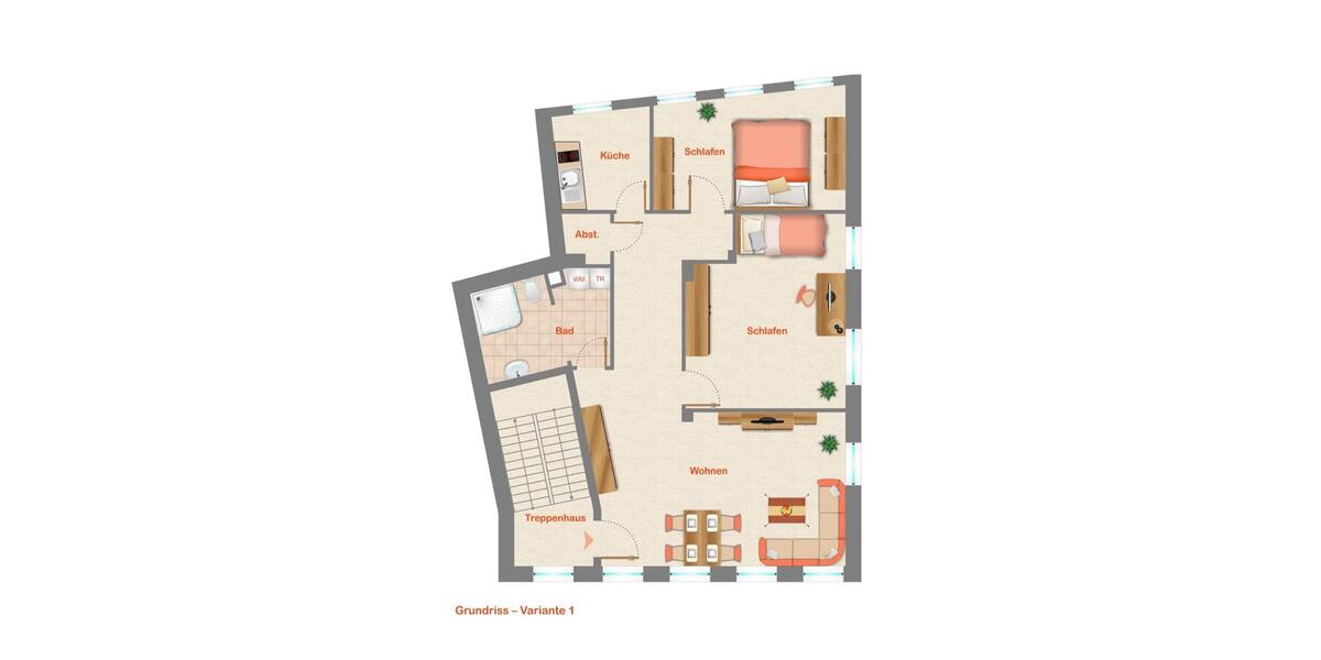 Etagenwohnung Schweich - 3 Zimmer, 108 m&sup2;, 1.100&euro; | Angebot:26403598