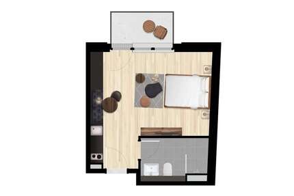 Wohnen auf Zeit in Berlin 1.280 € 1 zimmer