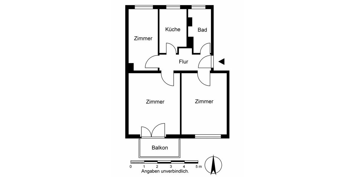 Etagenwohnung Jacobsdorf - 3 Zimmer, 58 m&sup2;, 456&euro; | Angebot:25374725