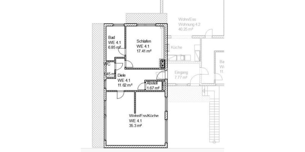 Etagenwohnung Reichshof - 2 Zimmer, 77 m&sup2;, 650&euro; | Angebot:25538417