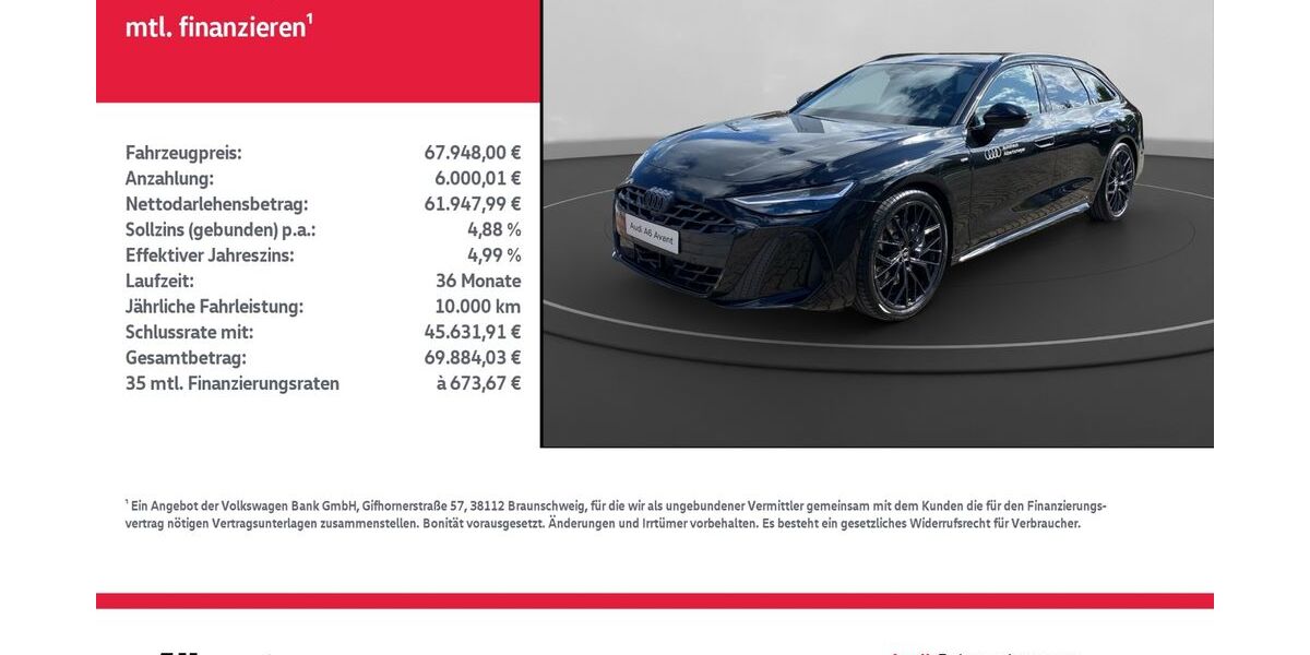 Audi A6 21.250 km 65.948 &euro; Nordhausen 99734