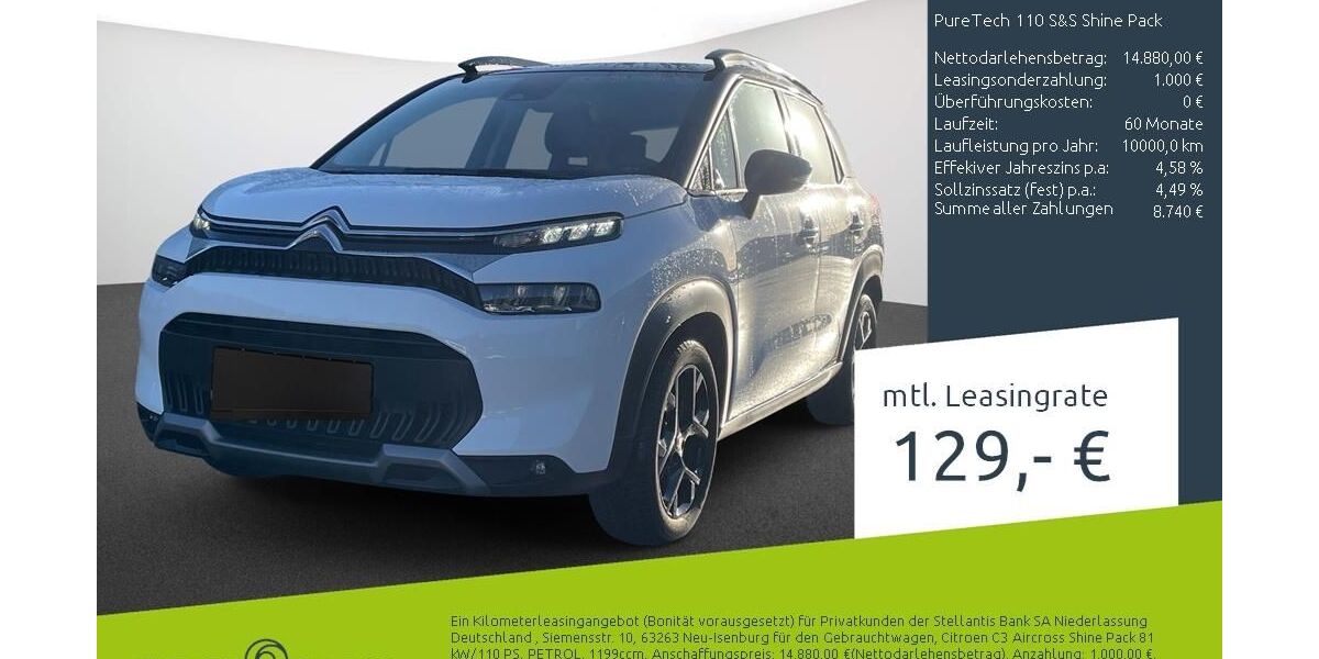 Citroen C3 Aircross 21.619 km 14.880 &euro; Borken 46325