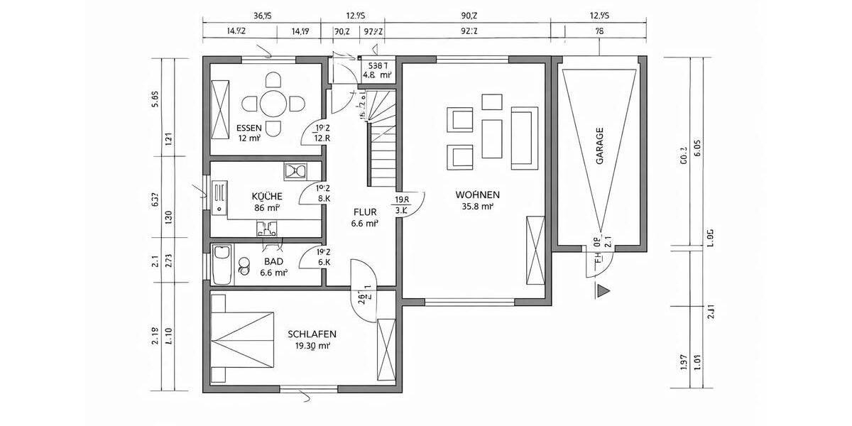 Einfamilienhaus Ratingen Homberg - 6.5 Zimmer, 145 m&sup2;, 2.025&euro; | Angebot:26162644