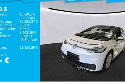 VW ID.3 121.904 km 15.690 € Hannover 30519