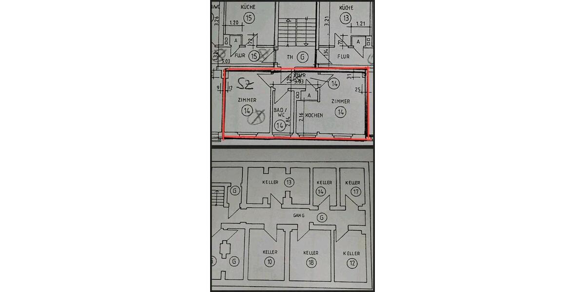 Etagenwohnung Johanngeorgenstadt - 2 Zimmer, 37 m&sup2;, 37.500&euro; | Angebot:27132281