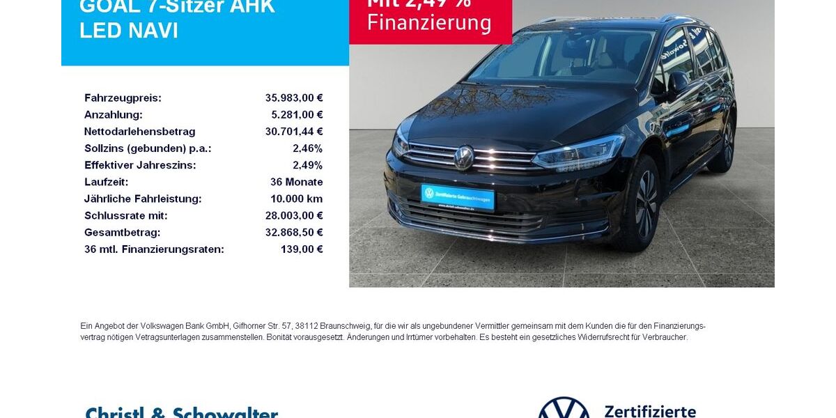 VW Touran 17.150 km 35.487 &euro; München 81476