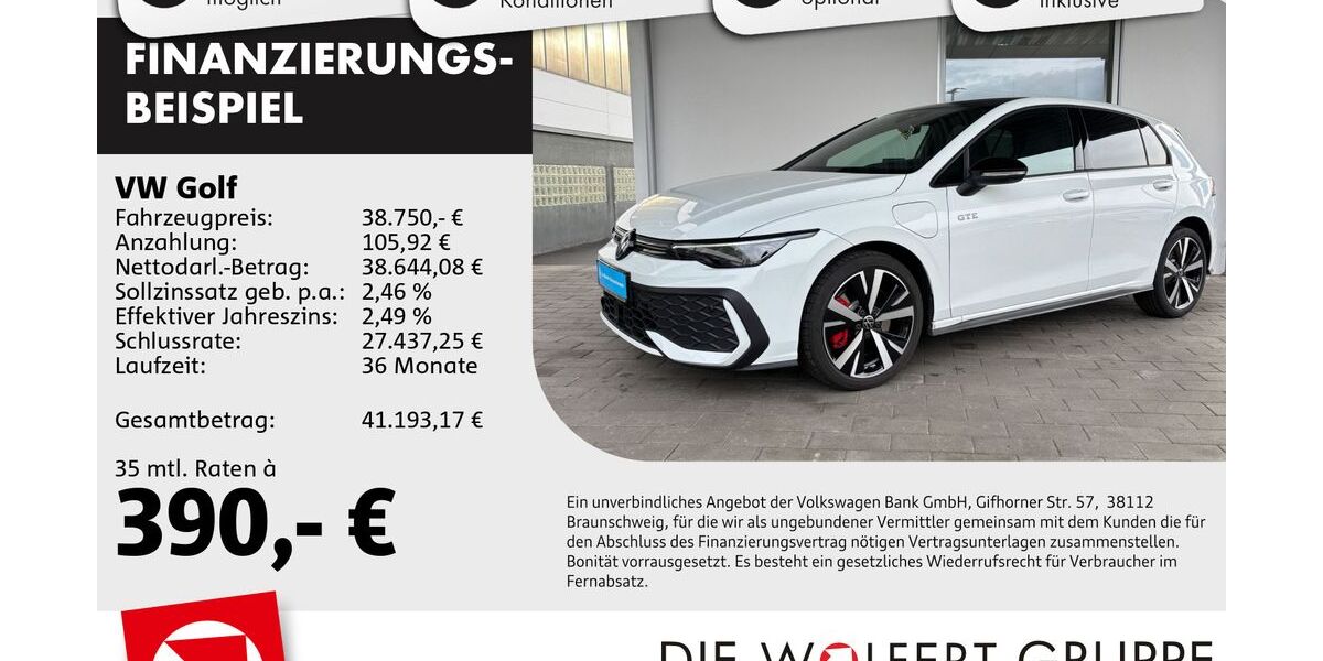 VW Golf 12.188 km 37.850 &euro; Buergstadt 63927