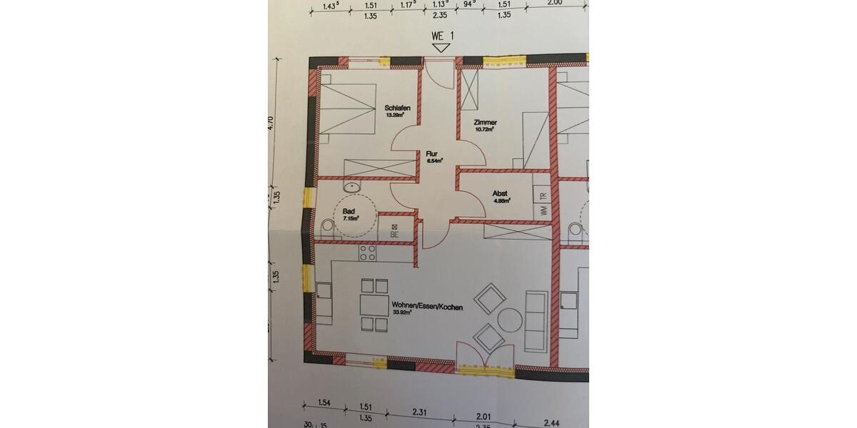Erdgeschoßwohnung Bredstedt - 3 Zimmer, 78 m&sup2;, 900&euro; | Angebot:26366686