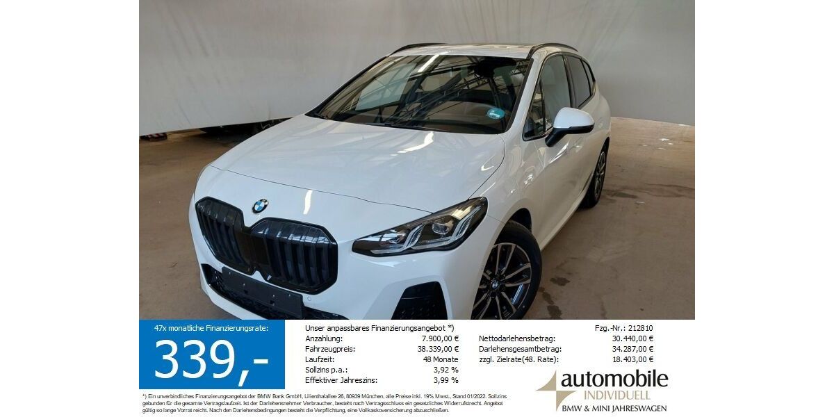 BMW 223 Active Tourer 24.800 km 38.330 &euro; Paderborn 33100