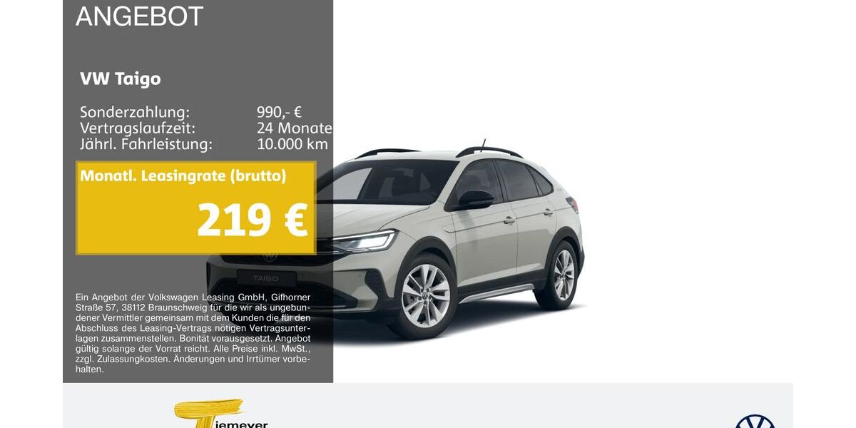 VW Taigo 19.902 km 22.940 &euro; Lüdenscheid 58507
