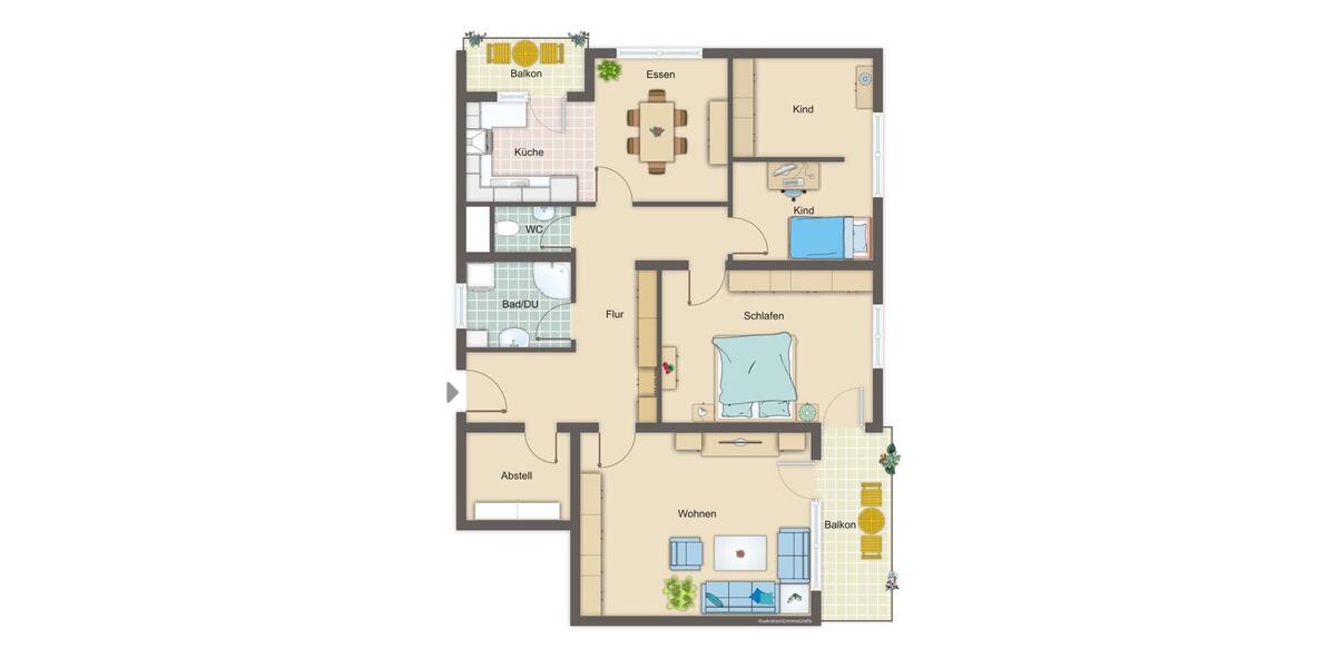 Provisionsfrei! Großzügige gepflegte 4,5 Eigentumswohnung 4.5 zimmer
