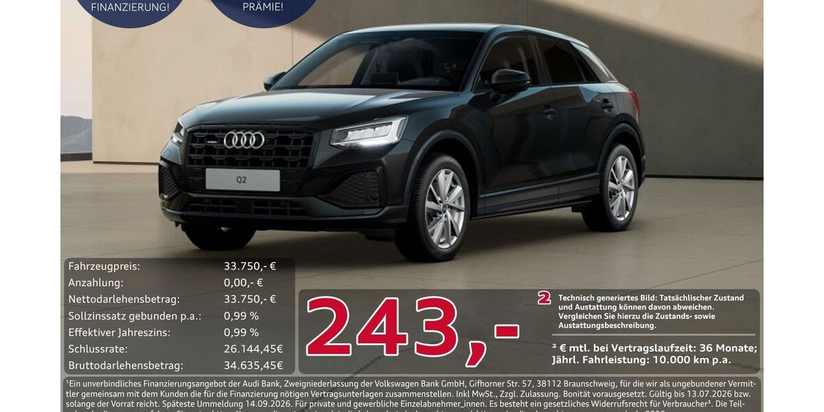 Audi Q2 12.194 km 33.750 &euro; Ingolstadt 85057