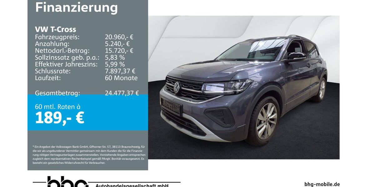 VW T-Cross 22.008 km 20.960 &euro; Mössingen 72116