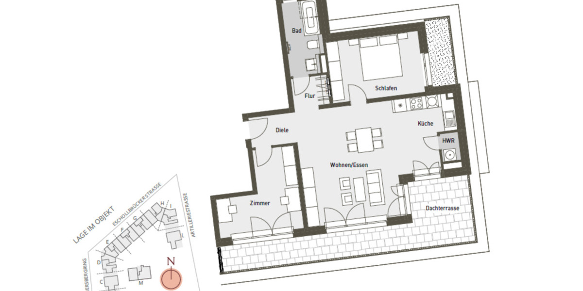 Einfamilienhaus Darmstadt - 3 Zimmer, 99 m&sup2;, 2.050&euro; | Angebot:25127066