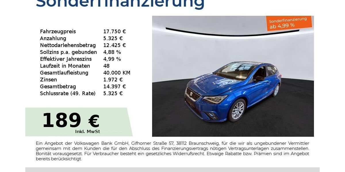 Seat Ibiza 32.520 km 17.750 &euro; Nürnberg 90441