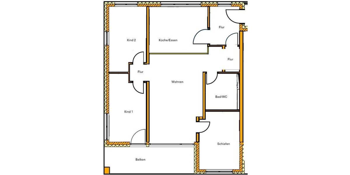 Etagenwohnung Horb am Neckar Horb - 4 Zimmer, 108 m&sup2;, 1.200&euro; | Angebot:26801876
