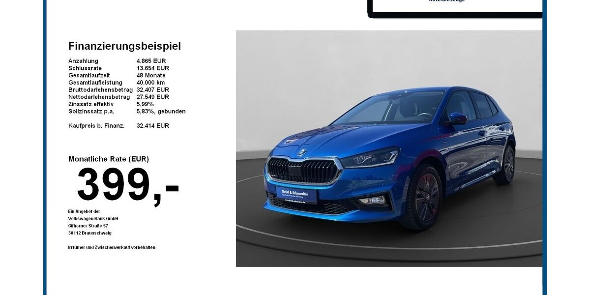 Skoda Fabia 19.980 km 23.805 &euro; Freising 85356