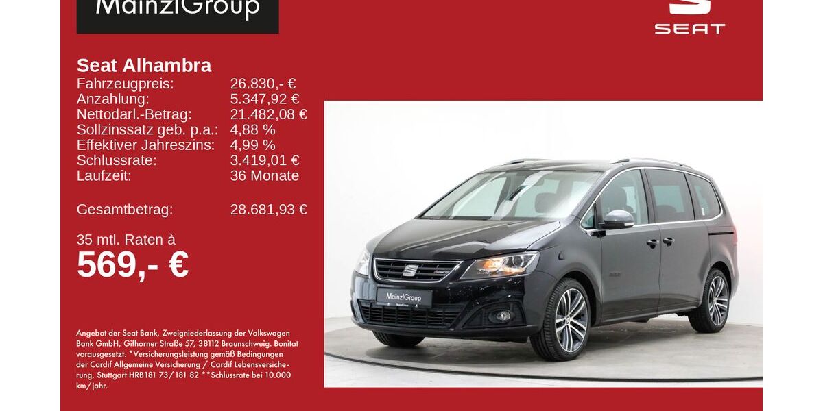 Seat Alhambra 65.083 km 26.830 &euro; Feldkirchen/Westerham 83620