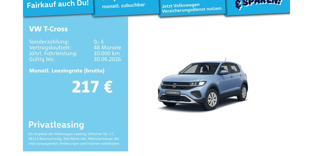 VW T-Cross 5.073 km 19.491 &euro; Mannheim 68309