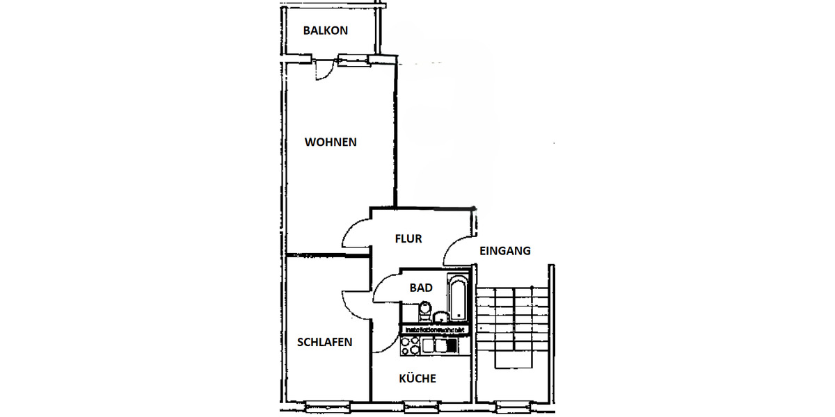 Etagenwohnung Bernsdorf - 2 Zimmer, 67 m&sup2;, 335&euro; | Angebot:26073257