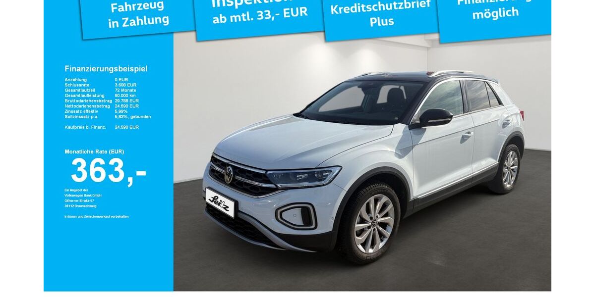 VW T-Roc 22.260 km 24.199 &euro; Weingarten 88250