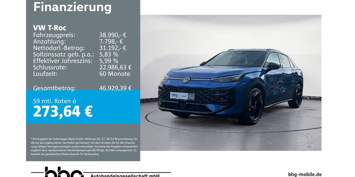 VW T-Roc 2.271 km 38.990 &euro; Freiburg 79115