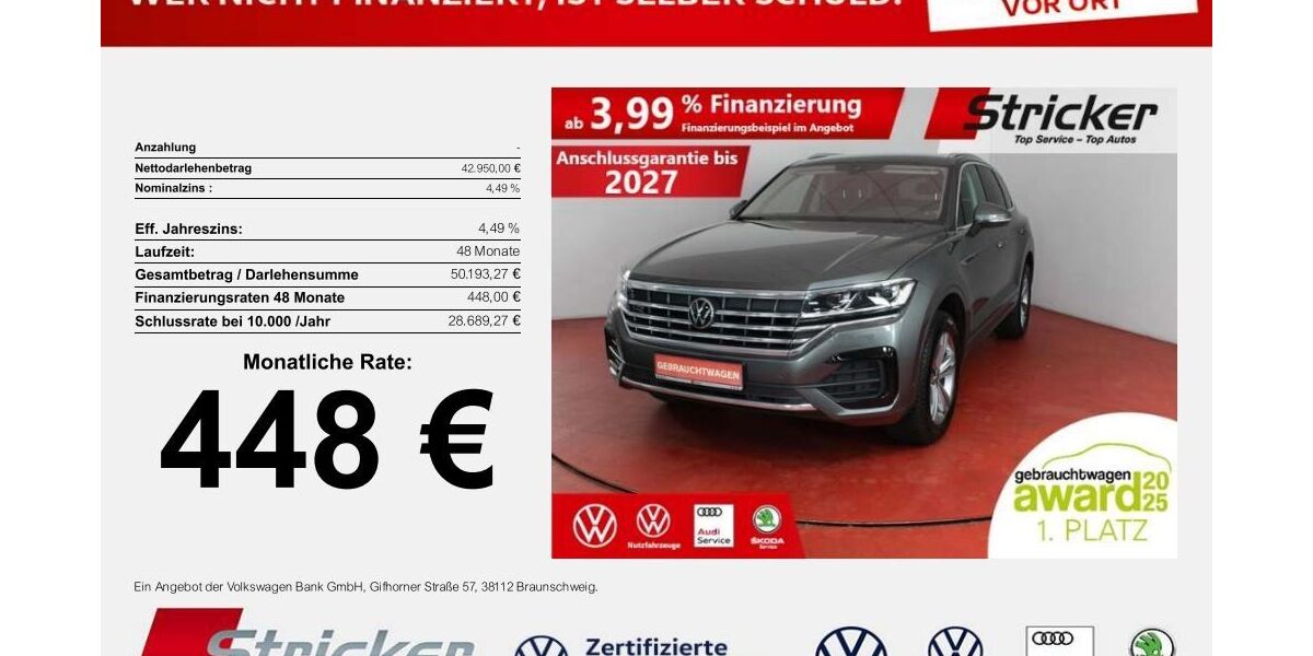 VW Touareg 58.414 km 42.949 &euro; Horn-Bad Meinberg 32805