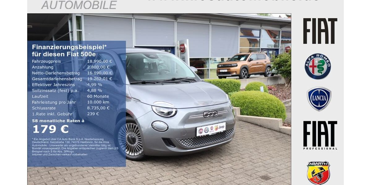 Fiat 500e 11.511 km 18.990 &euro; Marpingen 66646