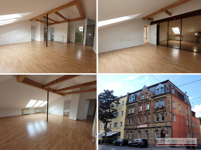 * Großzügig Wohnen * lichtdurchflutete 3 Zimmer-DG-Wohnung mit EINBAUKÜCHE in zentraler City-Lage *
