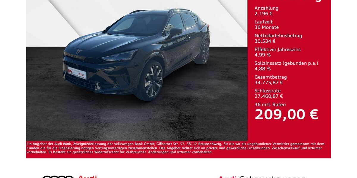 Cupra Formentor 5.000 km 32.730 &euro; Giessen 35394