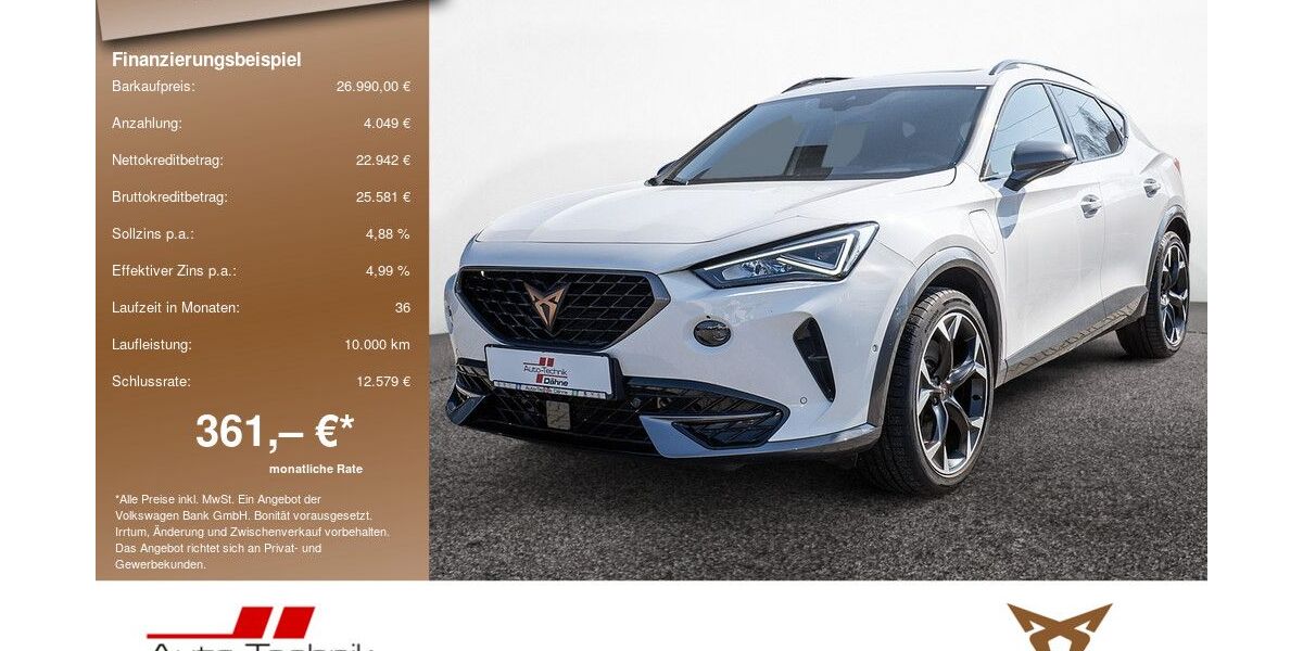 Cupra Formentor 88.597 km 26.990 &euro; Brandenburg 14772