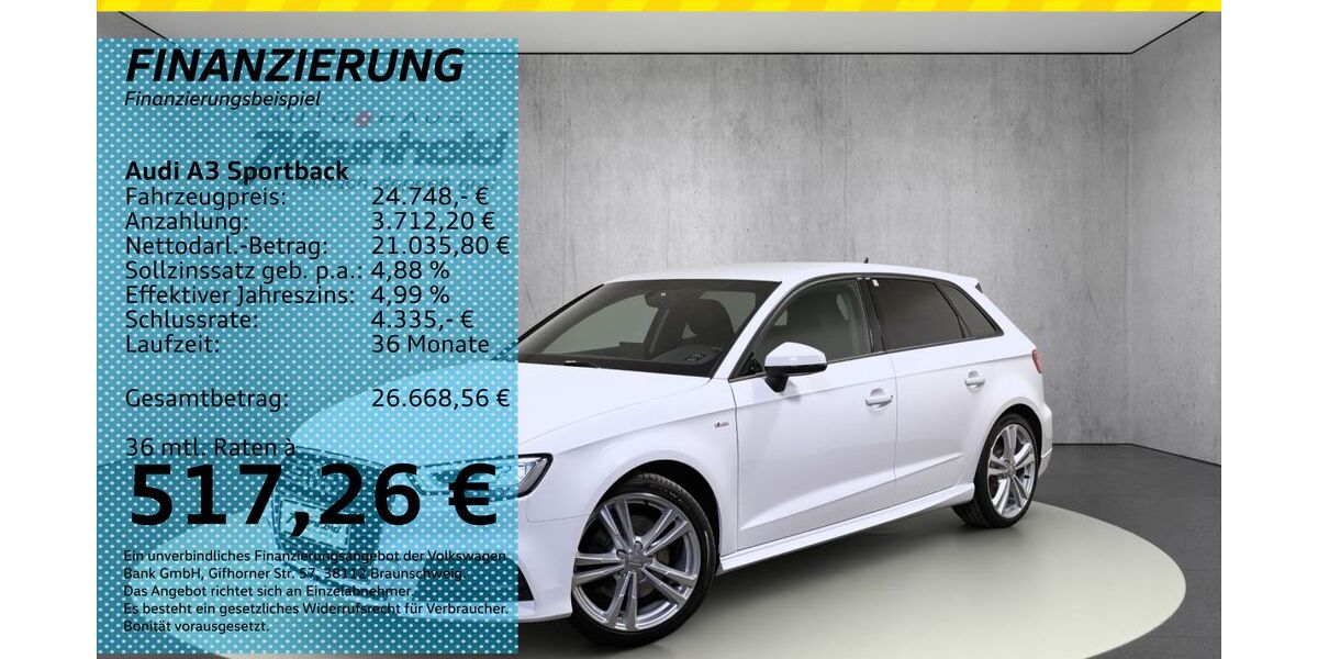Audi A3 82.600 km 24.888 &euro; Auerbach/Rebesgrün 08209