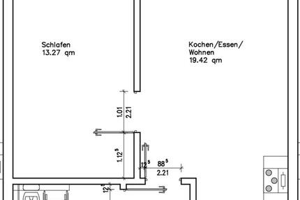 Moderne 48 qm Wohnung mit Balkon, Warburg 2 zimmer