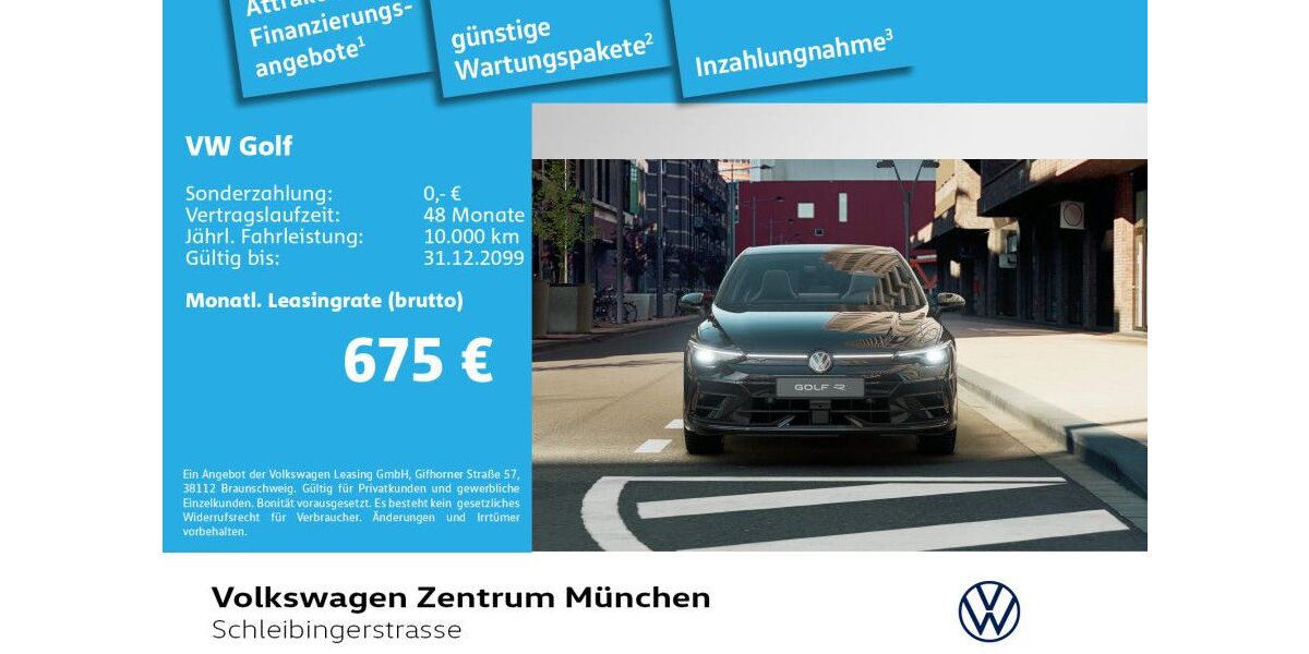 VW Golf 3.000 km 56.890 &euro; München 81669