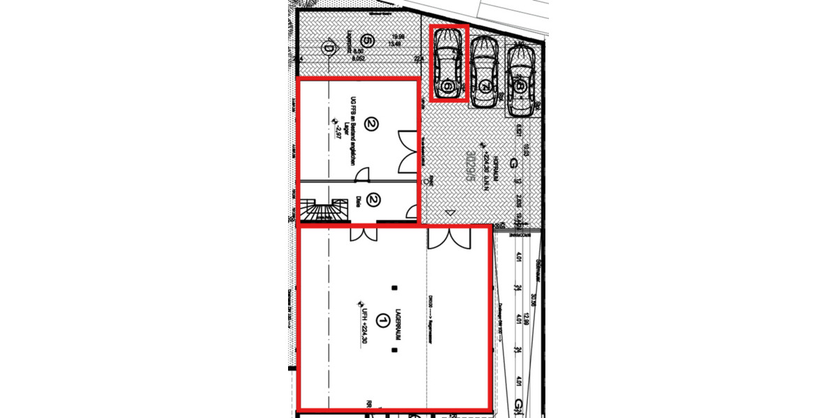 Verkehrsgünstige Gewerbehalle m. Sanitärraum, Büro und Stpl. zimmer