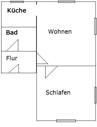 Etagenwohnung Radebeul - 2 Zimmer, 40 m&sup2;, 350&euro; | Angebot:26295096