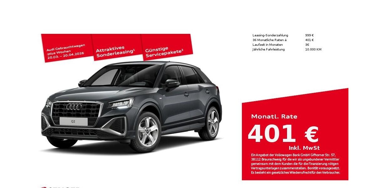 Audi Q2 3.150 km 35.390 &euro; Bad Oldesloe 23843