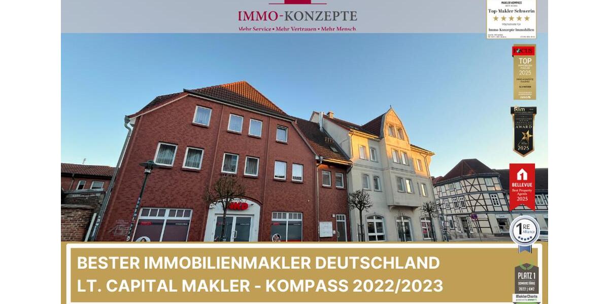 Dachgeschoßwohnung Hagenow - 2 Zimmer, 47 m&sup2;, 400&euro; | Angebot:25903726