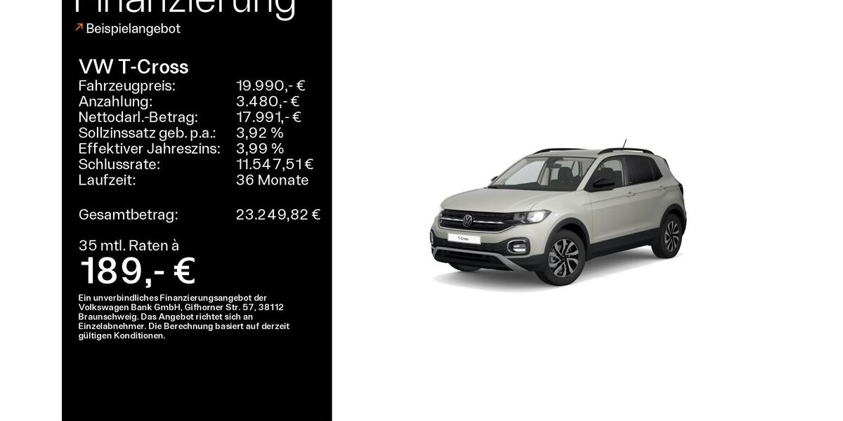 VW T-Cross 43.613 km 19.990 &euro; Haßfurt 97437