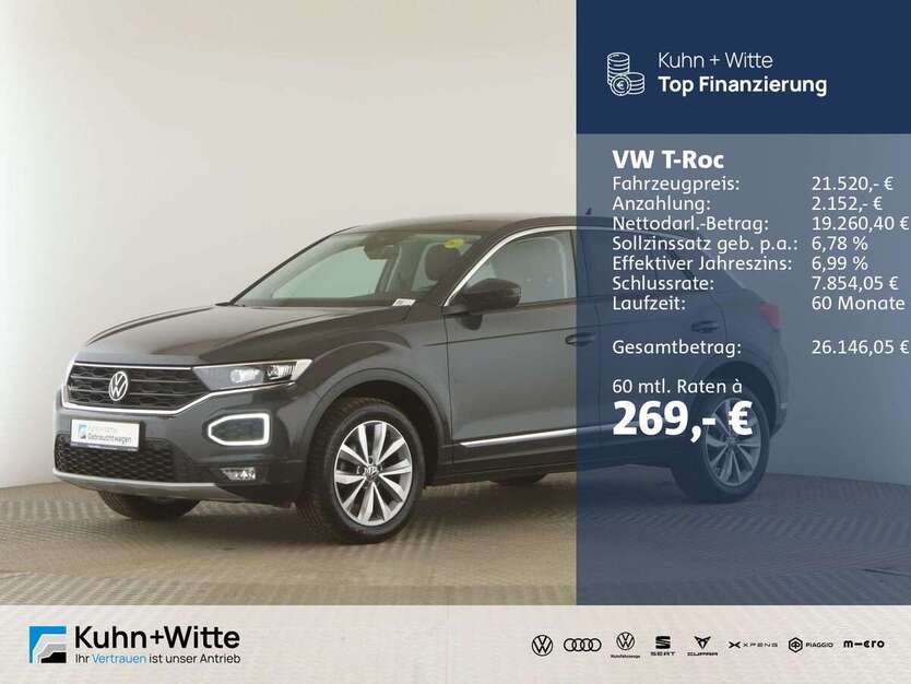 VW T-Roc 88.685 km 21.520 € Jesteburg 21266