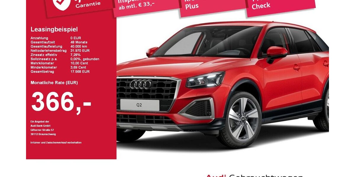 Audi Q2 5.397 km 31.970 &euro; Plattling 94447