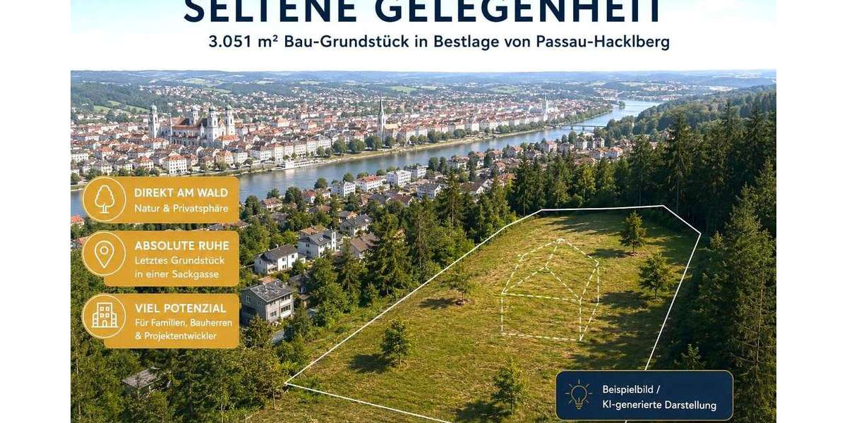 Grundstück Passau / Hacklberg Hacklberg - 390.000&euro; | Angebot:27018629