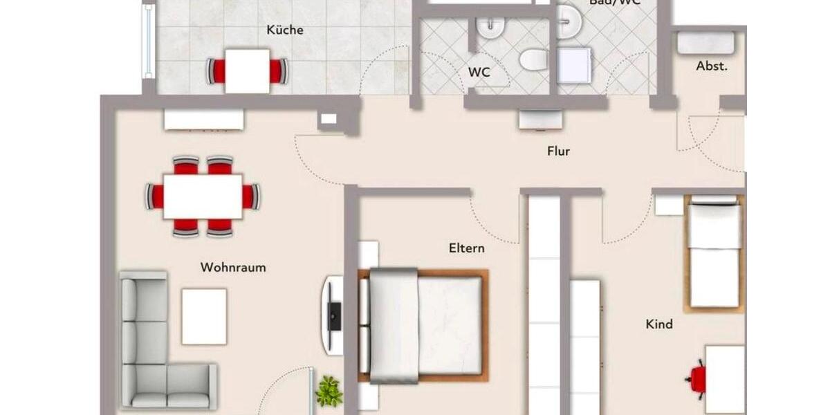 3 Zimmer Wohnung in Reichebach zu vermieten! 3 zimmer