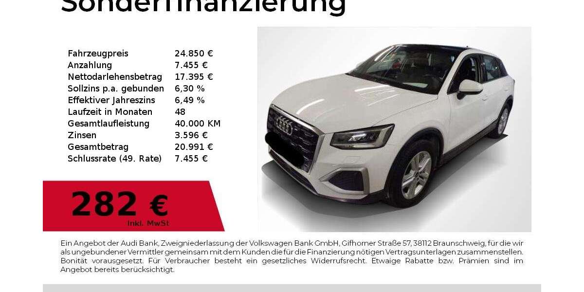 Audi Q2 83.700 km 24.850 &euro; Nürnberg 90411