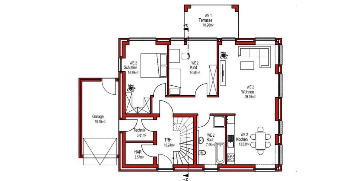 Neubau 86qm Wohnung Weeze 3ZKDB Garage, Garten, Erstbezug, KFW40 zimmer