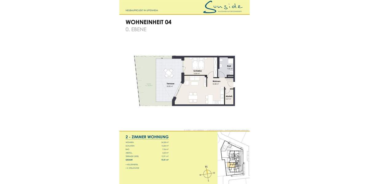 Etagenwohnung Uffenheim - 2 Zimmer, 73 m&sup2;, 304.650&euro; | Angebot:25780186